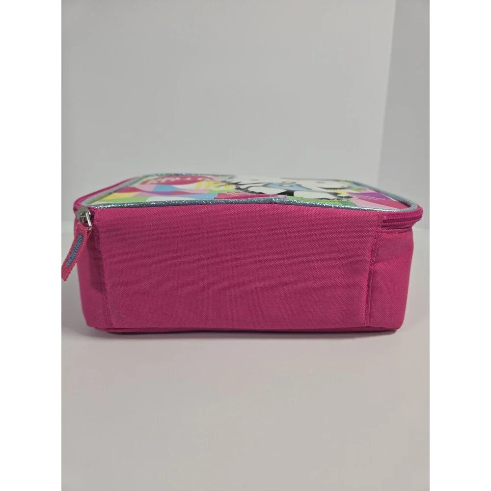 Hello Kitty Thermos Lunch Box Sanrio 2015 Pink Blue Insulated Bag Geometric